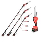 Elagueuse �lectrique sur perche onevan 8', avec perche t�lescopique 1. 3m / 1. 8m / 2. 25m tron�onneuses ...