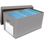 Elba - umzugkarton tric 100333273 37x32, 2x62, 2cm wellpappe grau / wei�