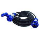 Electraline 46141 rallonge en caoutchouc 30m prise industrielle iec fiche � 3 broches adapt�e pour caravane, ...