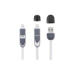 Electraline - cordon alimentation smartphone micro usb adapt. iphone 1m