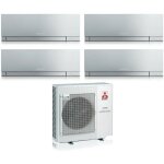 Quadri split rversible climatiseur srie kirigamine zen silver msz - ef 12 + 12 + 12 avec mxz - 4f80vf ...
