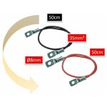 Electric - sun - pair de cable batterie solaire 35mm2 avec cosses Electric - sun - pair de cable batterie solaire 35mm2 avec cosses