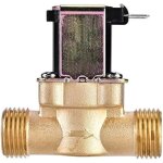 �lectrique �lectrovanne magn�tique en laiton 1 / 2  ac 220v n / c normalement ferm�e robinet de d�bit ...