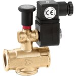Electrovanne gaz normalement ouverte, avec r�armement manuel. connexion rp 1  f caleffi 854026 1 f