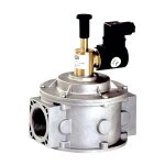 Electrovanne gaz  rarmement manuel normalement ouverte 500 mbar 1 1 / 2 160 mm avec bobine