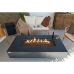 Elementi brasero extérieur positano - set brasero en béton gfrc aspect grès, salon de jardin gris foncé ... Elementi brasero extérieur positano - set brasero en béton gfrc aspect grès, salon de jardin gris foncé ...