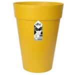 Elho - loft urban pot de fleurs rond haut 35 pour extrieur  33, 5 x h 45, 3 cm jaune / ocre 9244533911800 ...