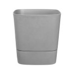 Pot de fleurs carr extrieur / intrieur 30 x 30 cm elho aqua care greensense gris ciment