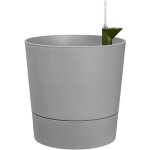Elho - pot de fleurs - greensense aqua care rond 43 - ciment clair - int�rieur / ext�rieur - � 43 x h ...