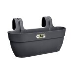 Elho ? balconni�re easy hanger large 46x24, 1x26, 5 cm ? polypropyl�ne recycl� ? volume 7, 5 l ? couleur ...