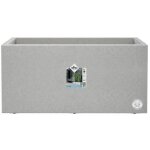 Elho - vivo next long 60 bac a fleurs - gris - l 59 x b 30 x h 29 cm - int�rieurext�rieur - 100% recycl� ...