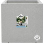 Elho - vivo next square 30 bac a fleurs - gris - � 30 x h 29 cm - int�rieurext�rieur - 100% recycl�