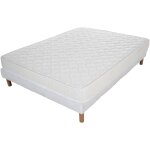 Elite mattress - ensemble 160x200 confort + sommier + matelas hauteur 17cm