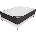 Elite mattress - ensemble 200x200 hotel confort sommier + matelas hauteur 30cm