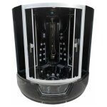 Eliteshopping - baignoire balno douche chromothrapie 150 x 150 cm noir ? black narciso