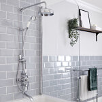 Hudson reed - elizabeth - colonne de douche rétro avec mitigeur thermostatique exposé rétro à triple ... Hudson reed - elizabeth - colonne de douche rétro avec mitigeur thermostatique exposé rétro à triple ...