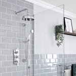 Hudson reed - elizabeth - kit de douche rtro - mitigeur thermostatique  double fonctions&44 pommeau ...