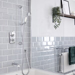 Hudson reed - elizabeth - kit de douche rtro - mitigeur thermostatique  double fonctions avec inverseur&44 ...