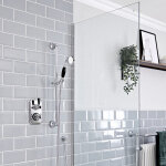 Hudson reed - elizabeth - kit de douche r�tro - mitigeur thermostatique � une fonction et kit douchette ...