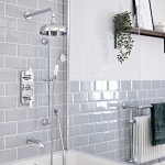 Hudson reed - elizabeth - kit de douche r�tro - mitigeur thermostatique � triple fonctions avec inverseur&44 ...