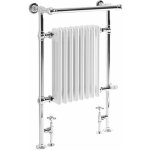 Elizabeth - sche - serviettes mixte rtro sur pieds blanc ? 93cm x 62cm (avec barre dporte) - hudson ...