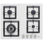 Elleci plano 60 tcl blanc encastrable 60 cm gaz 4 brleurs