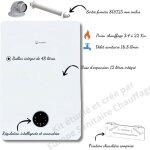 Elm leblanc - chaudi�re gaz egalis ballon icondens gvb ic 24 / 48 - 1mn compl�te (ventouse + fixation) ...
