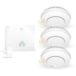 Elro connects sf500s kit d�tecteur de fum�e - kit complet k2 connector + 3x kit d�tecteur de fum�e sans ...