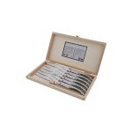 Elysee coffret bois 6 couteaux steack laguiole - jean dubost