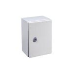 Em distribution - armoire �lectrique en m�tal 400x300x200mm - �tanche ip66, ik10 - livr� avec t�le de ...