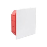 Boite de drivation  encaster pour maonnerie 130x130x55mm, abs, ip40, couvercle  viser