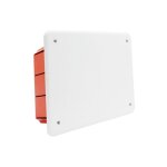Em distribution - boite de dérivation à encaster pour maçonnerie 192x152x70mm, abs, ip40 avec vis métalliques ... Em distribution - boite de dérivation à encaster pour maçonnerie 192x152x70mm, abs, ip40 avec vis métalliques ...