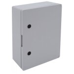 Em distribution - coffret �lectrique abs 400x300x195 �tanche ip65 - porte pleine - avec plaque de fond ...