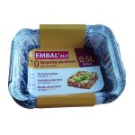 Barquette alu 0l5 profond x10