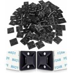 Embases adhesive pour attache de cable serre - c�bles auto adh�sif, support de serre c�ble plastique, ...