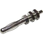 Embase banane m�le � de la broche: 4 mm tru components tc - r8 - b2h 1587884 argent 1 pc(s) s646611