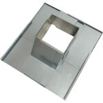 Embase d'�tanch�it� ferm�e zingu�e pour tuile plate ? de 30 x 30 � 50 x 50 cm