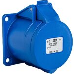 Ide - prise droite femelle cee p17 2p + t 32a �tanche ip44 � encastrer