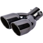 Embout echappement, 76mm diam�tre tuyau d'�chappement de voiture double embout d'�chappement sortie en ...