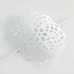 Embrasse de rideau broche 'rosae' 17cm blanc Embrasse de rideau broche 'rosae' 17cm blanc