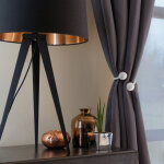 Madecostore - embrasse � rideaux flexible nouage 2 billes - choco / taupe