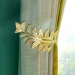 Embrasses pour rideaux, large antique design feuille rideaux rideau retenues, forme u embrasse rideau ...