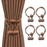 Embrasses de rideau magn�tiques, paquet de 4 retenues de rideau d�coratives, support de retenue de corde ...