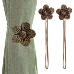 Embrasse de rideau magntique vintage, 1 paire rsine fleur rideau draperie retenue rideau de fentre ...