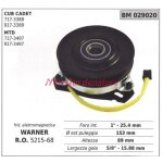 Embrayage électromagnétique warner tondeuse cub cadet mtd 011350 Embrayage électromagnétique warner tondeuse cub cadet mtd 011350