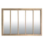 Emde - miroir atelier 5 bandes bois 140 x 90 cm