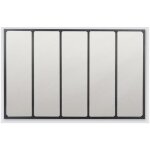 Emde - miroir industriel avec rivets 137x90cm