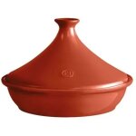 Tajine 32 cm orange charme - flame - emile henry