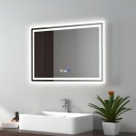 Miroir lumineux salle de bain 50x70cm avec capteur de mouvement, miroir led à capteur intelligent, anti ... Miroir lumineux salle de bain 50x70cm avec capteur de mouvement, miroir led à capteur intelligent, anti ...