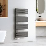 Sche - serviettes  eau chaude panneau plat, sche - serviettes connexion latrale pour, anthracite ...